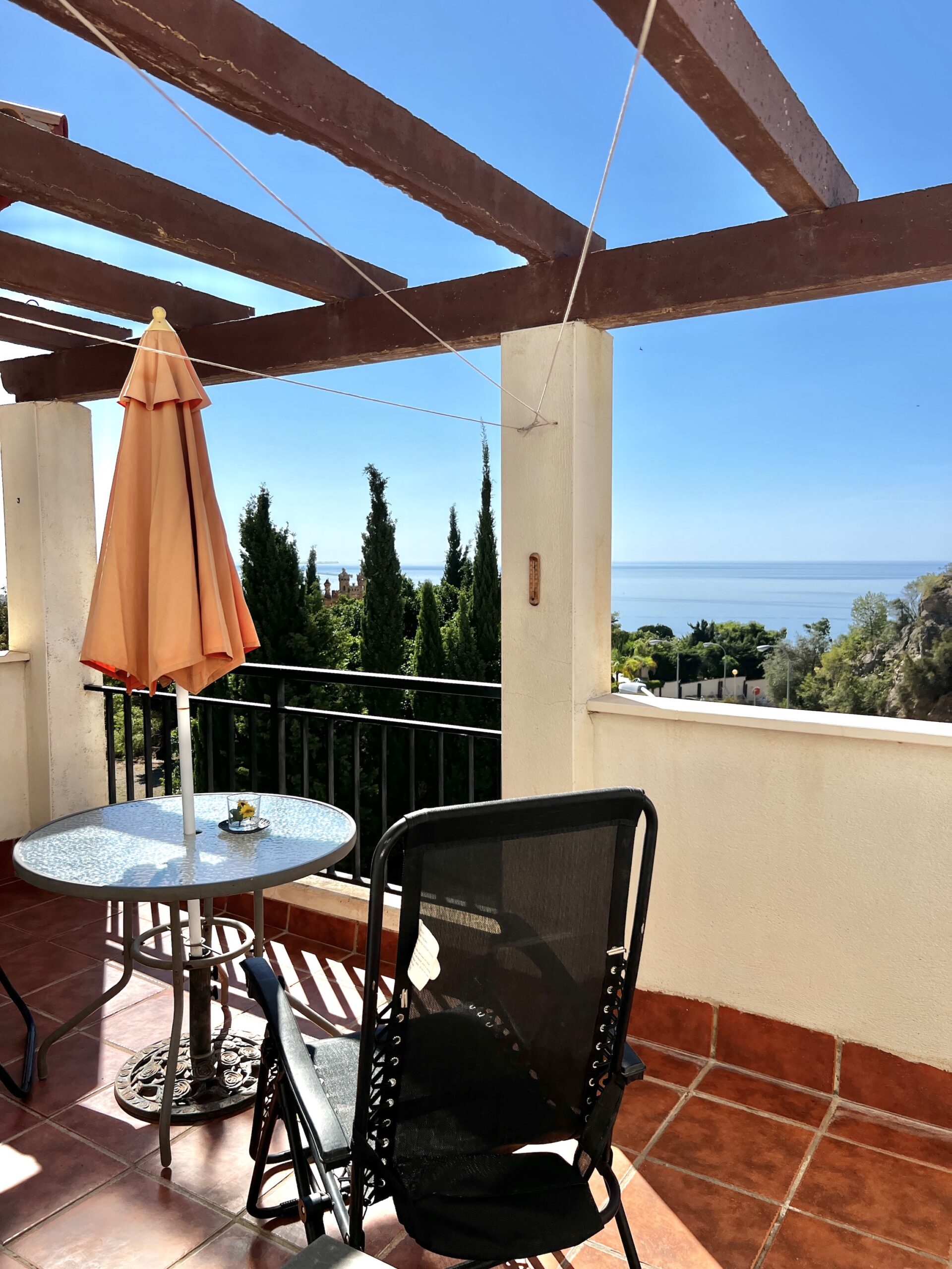 Incredible Sea Views from this Well Positioned Two-Bedroom, Two-Bath, Flat in Los Nadales, Benalmádena Pueblo.